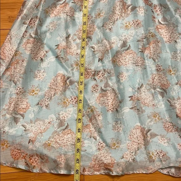 Lulus Darling Adoration Floral Midi DressSz  XL Pockets Square Neck Basque Waist - Picture 15 of 16